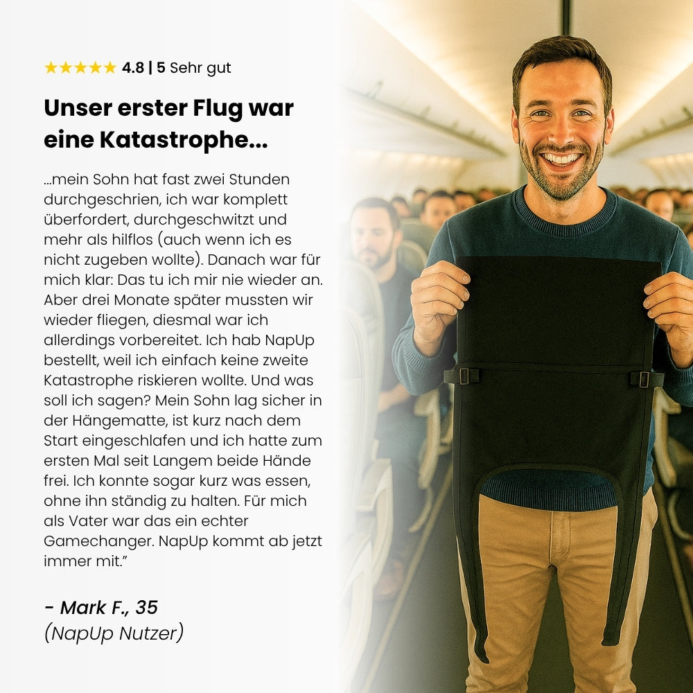 NapUp | Das erste Flugzeugbett für Kleinkinder