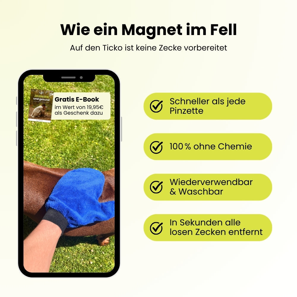 Ticko Glove | Zecken mühelos entfernen